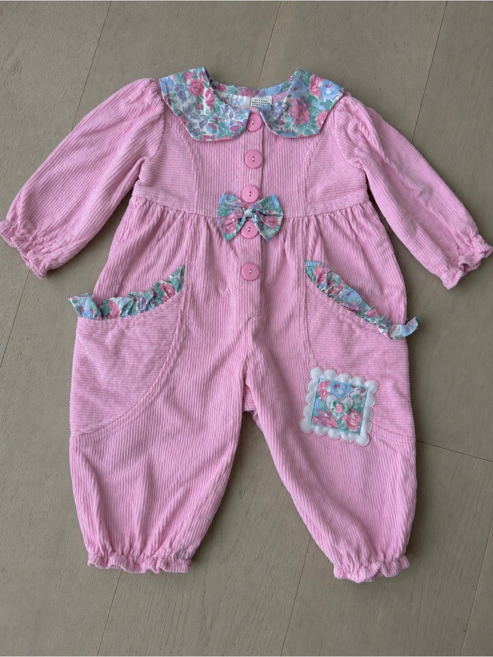 Vintage floral 18m One-Piece Romper